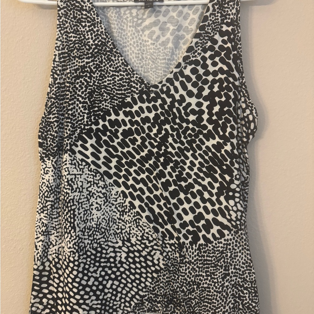 Express Monochrome Patterned Tank Top
